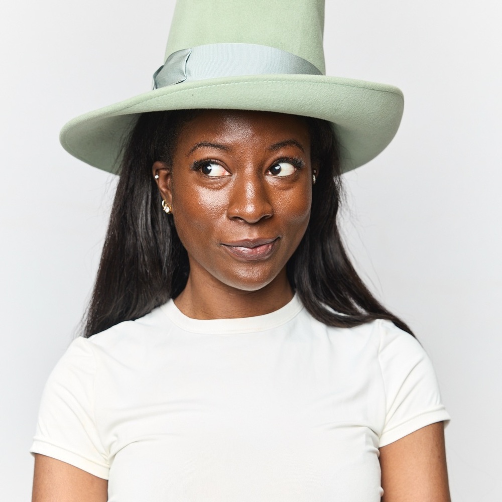 Gucci Green Mint Wide Brim Felt Fedora‎ Hat (Tall)